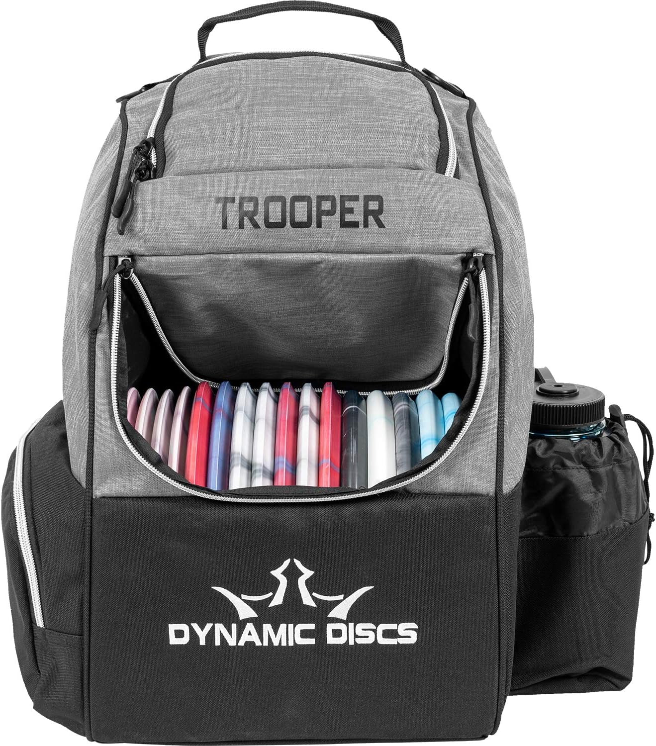 Trooper Disc Golf Backpack | Frisbee Disc Golf Bag with 18+ Disc Capacity | Introductory Disc Golf Backpack | Lightweight and Durable