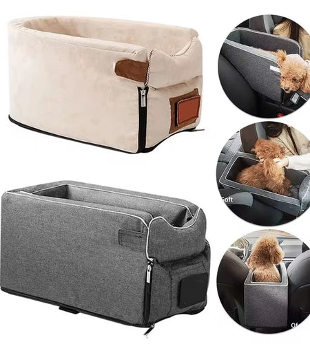 Car Central Dog Car Seat Bed Portable Dog Carrier for Small Dogs and Cats Safety Travel Bag Accessories