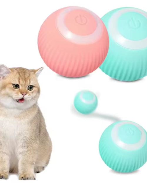 Load image into Gallery viewer, Automatic Electric Cat Ball Toy Interactive Rolling Smart Self-Moving Kitten Plaything for Indoor Cats Training and Fun
